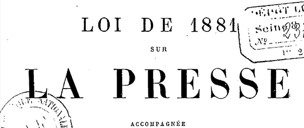 Droit pénal de la presse